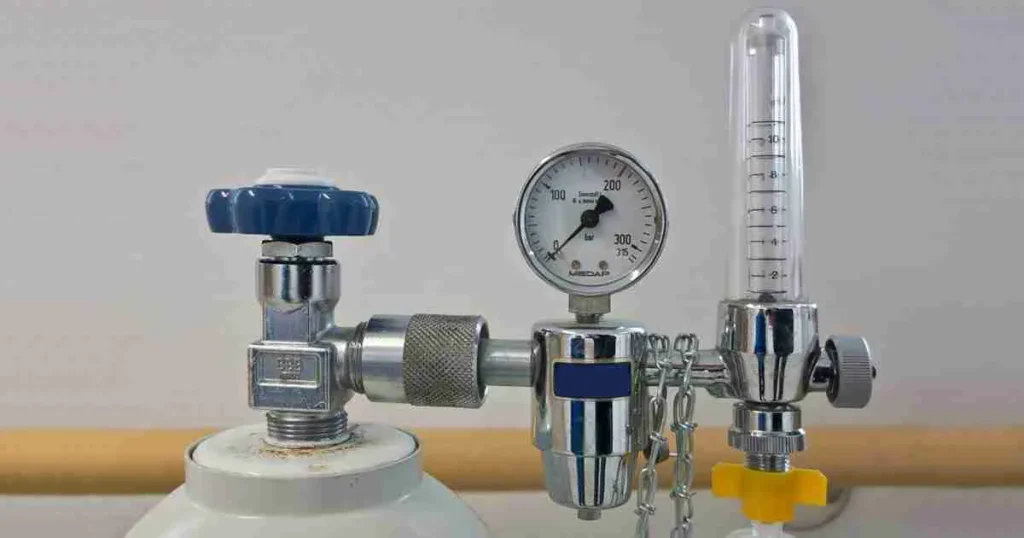 equipo control flujo gases clínicos